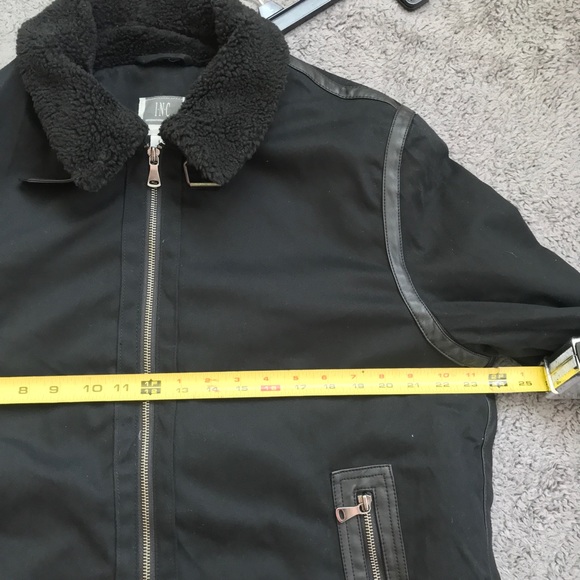 NWT INC Faux Fur Lining Bomber Jacket Sz L - Picture 5 of 8